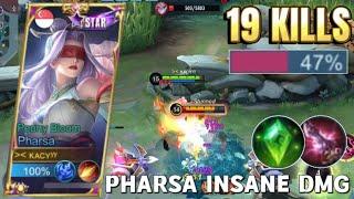 PHARSA ONE SHOT ENEMY‼️ Pharsa damage hack build!?pharsa starlight peony bloom skin gameplay