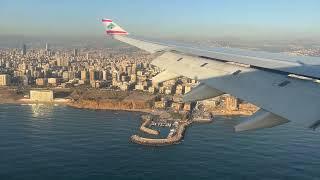 Middle East Airlines (MEA) A330 Landing in Beirut (May 2024)