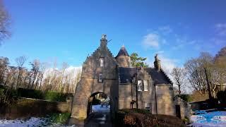 Gatehouse to a Scottish castle - fly-through with DJI Avata 2