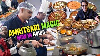 Best Punjabi Street Food at Amritsar Haveli Noida | Maharaja Veg Thali at Amritsar Haveli
