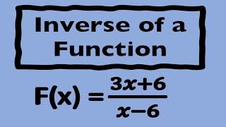 How to calculate the Inverse of a Function - Example