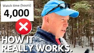 You DON'T need 4000 watch hours to get monetized!