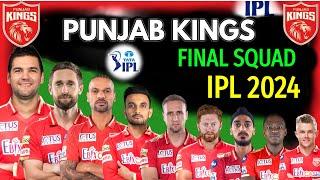 IPL 2024 Punjab Kings Full and Final Squad | PBKS Team Players List IPL 2024 | PBKS Team 2024