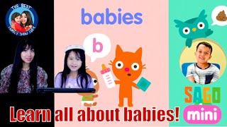Sago Mini School Babies gameplay with Ella and Mommy | Preschool Education | Learn English