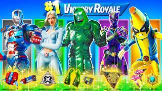 The RANDOM MYTHIC BOSS Challenge in Fortnite! (Doom, Mysterio, Black Panther, Peelverine,Emma Frost)