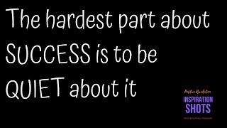 Why hiding your success is very important