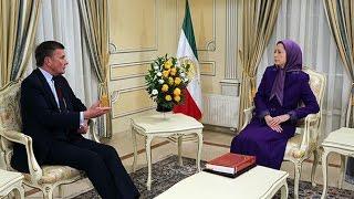 Maryam Rajavi and David Jones MP from UK meet in Auvers sur Oise