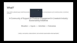 Active Participation in Livestock and Poultry Sustainability Initiatives