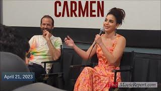 Melissa Barrera CARMEN movie talk with director Benjamin Millepied - April 21, 2023