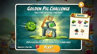 Golden Pig Challenge with Leo - 60 gems used - Angry Birds 2