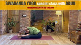 Sivananda 90 mins yoga class with Arun - milestone class