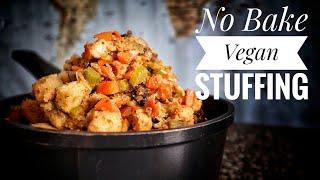 The BEST Vegan Stove Top Stuffing! Easy, One POT Vegan Stuffing!