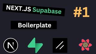 Next.JS boilerplate with @Supabase , Shadcn, React Query # 1