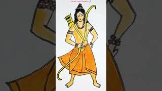 Shree Ram Ji Drawing / Shree Ram Sita Laxman drawing | Ram mandir drawing | Ram Navami drawing |