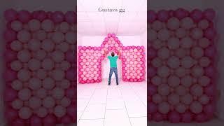 BALLOON CASTLE  Balloon decoration ideas  birthday decoration ideas at home #cartoon #balloon