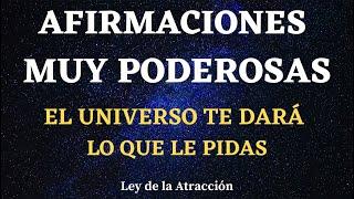 MEDITACIÓN CON PODEROSAS AFIRMACIONES ⭐PIDE al UNIVERSO mientras DUERMESLey de la Atracción