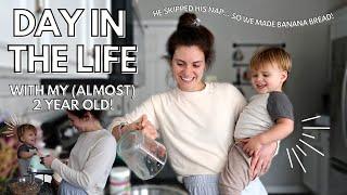 REALISTIC DAY IN THE LIFE WITH MY ALMOST 2 YEAR OLD | all day toddler routine & toddler activities