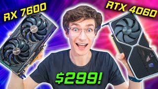 Budget Graphics Cards Are FINALLY Here!   - RTX 4060 vs RX 7600!