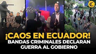 CONFLICTO EN ECUADOR: criminales toman canal de TV y universidad de Guayaquil | El Comercio