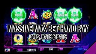 MASSIVE MAX BET HAND PAY ON CATS, HATS AND BATS. PLUS A TRUTHFUL LOOK AT MAX BET DRAGON LINK.