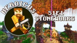 Minecraft Stoneworks Let's Play (S1E1): Foundations