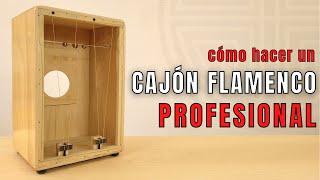 cómo hacer un CAJÓN FLAMENCO de CALIDAD - curso de LUTHERÍA - snare cajón