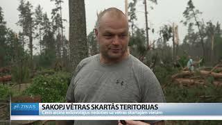 ReTV: “Blakus kapam koks ir ar visu sakni izrauts.” Cēsīs sakopj vētras skartās teritorijas