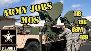 US Army MOS (Army jobs)