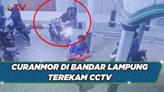 Aksi Gagal Komplotan Curanmor di Bandar Lampung Terekam CCTV - BIM 11/07