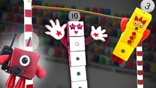 Numberblocks Ten-Vaulting : Learn To Add Large Numbers || Keith's Toy Box