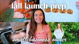 SMALL BUSINESS WEEK IN THE LIFE | Fall Launch Prep | Embroidery Vlog | Studio Vlog #97