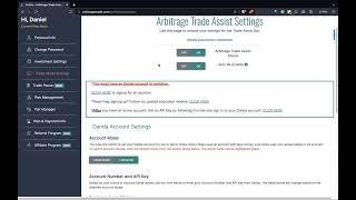 Arbitrage Trade Assist Platform Walk Through