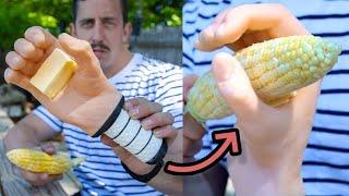 My invention helps you butter your corn on the cob (The Cob Quicky)