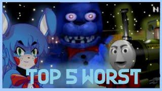 Top 5 WORST FNAF Fan Games of All Time! (Original Version)