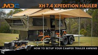 How to: Setup Awning MDC XH7.4 XPEDITION HAULER