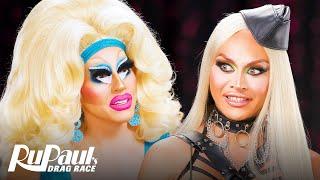 The Pit Stop S16 E08  Trixie Mattel & Sasha Colby Serve and Snatch! | RuPaul’s Drag Race S16