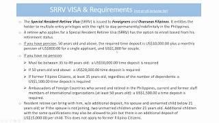 What is SRRV Visa in the Philippines?