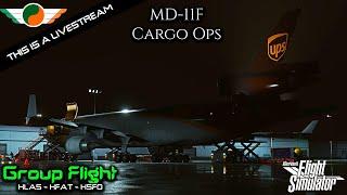 MD-11F | Cargo Haul | KLAS - KFAT - KSFO | Group Flight ️️️