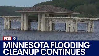 Minnesota communities continue flood operations even as rains taper off