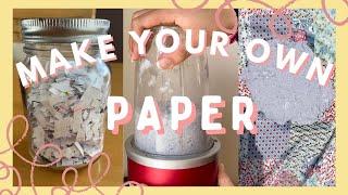 How to Make Recycled Paper at Home // eco-friendly life
