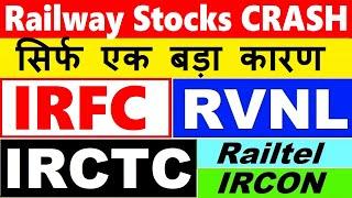 Railway Shares में गिरावट (सिर्फ एक बड़ा कारण) RVNL IRFC IRCON RAILTEL IRCTC Q3 Results smkc