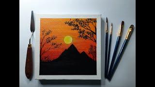 Lukisan Senja | Acrylic | Painting