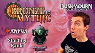  Bronze To Mythic: Episode 17 - Starting Rank: Platinum 1 - MTG Arena: Duskmourn: House Of Horror