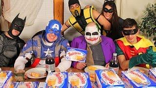 MARVEL Vs DC Twinkie Eating Competition!