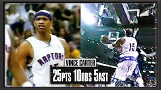 Vince Carter 25pts 10rbs 5ast vs 76ers | May 13th 2001 R2G4