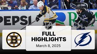 NHL Highlights | Bruins vs. Lightning - March 8, 2025