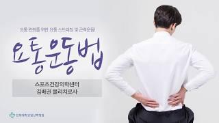 [건강알리미] 요통에 효과적인 '요통운동법' / 일산백병원 스포츠건강의학센터