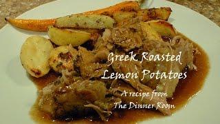 Greek Lemon Roasted Potatoes - How To Make