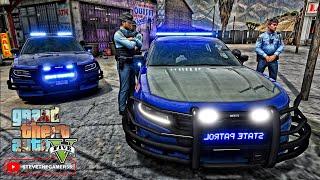 Playing GTA 5 As A POLICE OFFICER Highway Patrol|| GSP SRT|| GTA 5 Mod| 4K