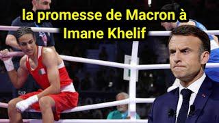  JO de Paris 2024 : la promesse de Macron à Imane Khelif il y a 2 ans